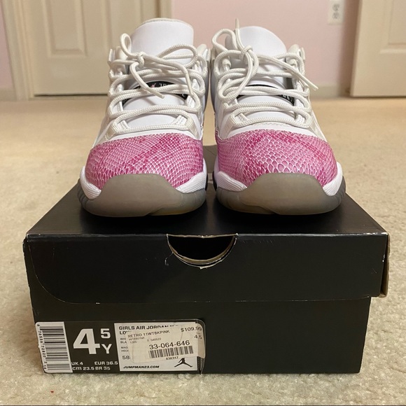 Jordan 11 Retro Low GS Pink Snake